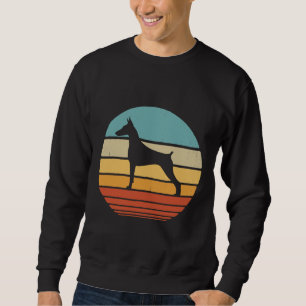 Doberman Retro Vintage S S Sunse For Men Women Boy Sweatshirt