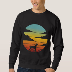 Doberman Retro Vintage Sunset S S For Men Women Bo Sweatshirt