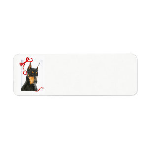 Doberman Return Address Label
