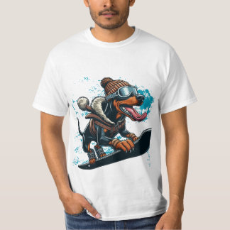 doberman snowboard T-Shirt