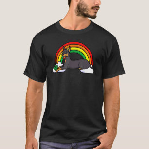 DOBERMAN ST PATRICK'S DAY RAINBOW CLOUD ST PADDY' T-Shirt