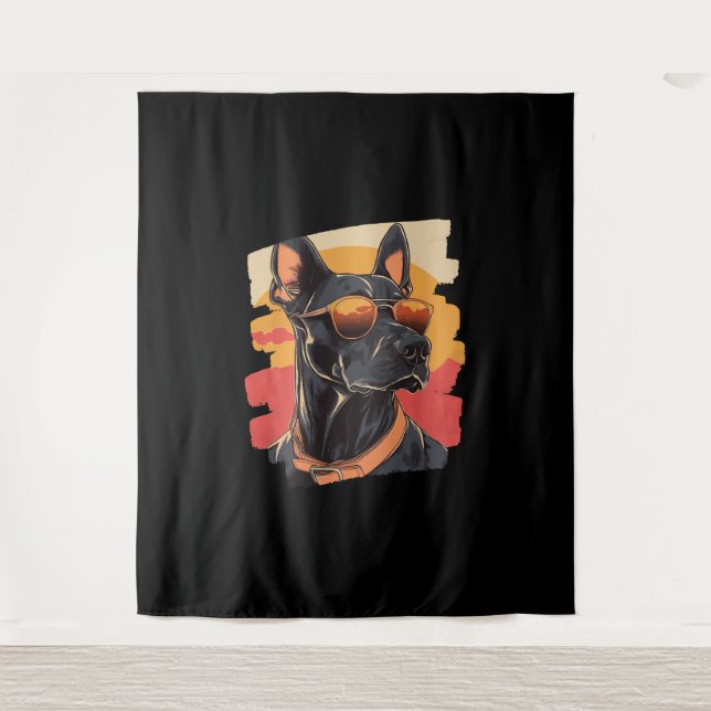 Doberman Tapestry (Front)