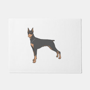 doberman toon doormat