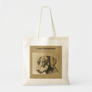 Doberman Tote Bag