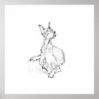 Doberman Wall Art – Minimalist Dog Line Drawing