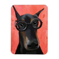 Doberman With Glasses