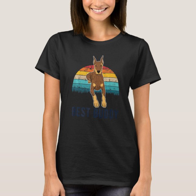 Dobermann Dog Breed Premium T-Shirt (Front)