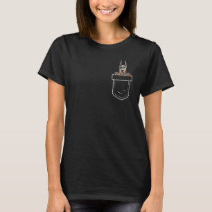 Dobermann Dog Chest Pocket T-Shirt