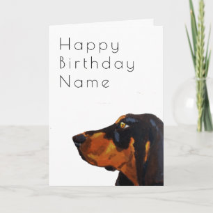 Dobermann Dog Deco Birthday Card