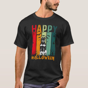Dobermann Dog Girls Boys Retro Halloween Dinner P T-Shirt