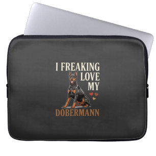 Dobermann Love Dog Lover Laptop Sleeve