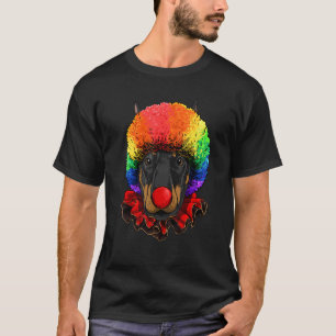 Dobermann Pinscher Clown Carnival Circus Staff Pet T-Shirt