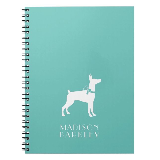Dobermann Pinscher Dog Puppy Dobie Notebook (Front)