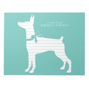 Dobermann Pinscher Dog Puppy Dobie Notepad