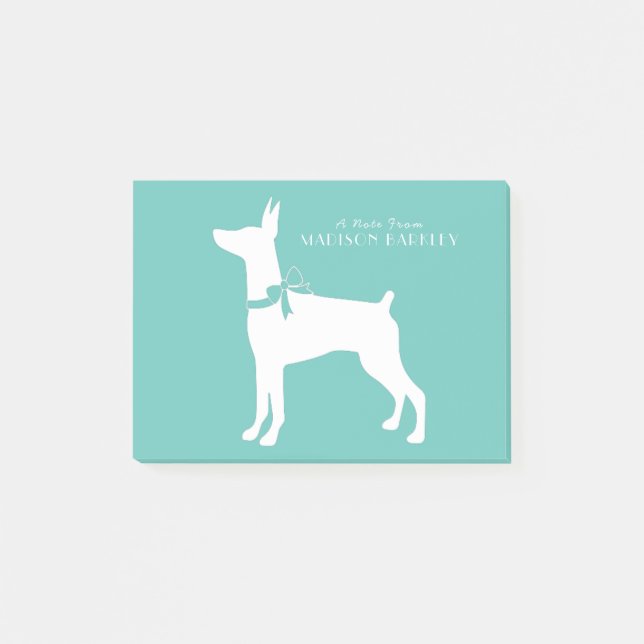Dobermann Pinscher Dog Puppy Dobie Post-it Notes (Front)