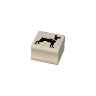 Dobermann Pinscher Dog Puppy Dobie Rubber Stamp