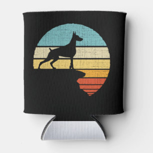Dobermann Retro Vintage 60s 70s Dog Puppy Owner L Can Cooler