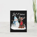 Dobermann Santa Dog Christmas Snowman Xmas Pajama  Card<br><div class="desc">Dobermann Santa Dog Christmas Snowman Xmas Pajama</div>