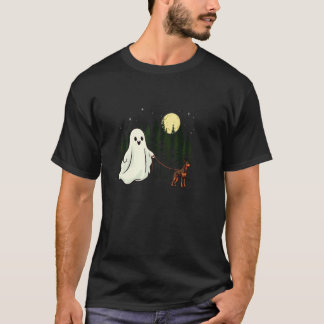 Dobermann Walking Ghost Halloween Funny Kids Costu T-Shirt