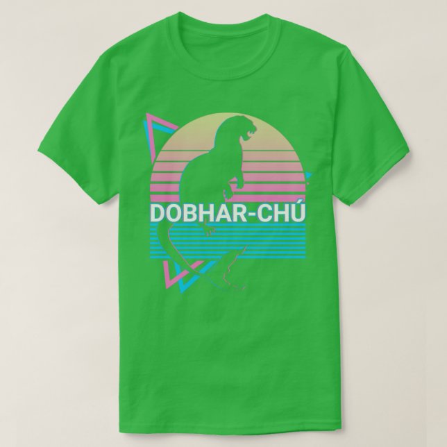 Dobharchu King Otter Cryptid Cryptozoology Retro T-Shirt (Design Front)