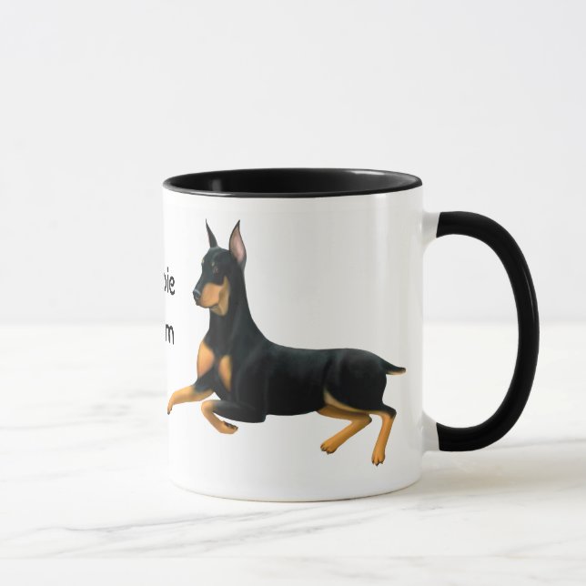 Dobie Mum Doberman Pinscher Dog Mug (Right)