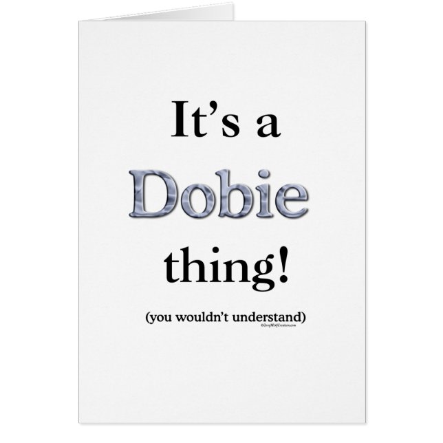 Dobie Thing (Front)