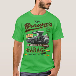 Doc Browns Auto Repair Shop Worn Lts T-Shirt