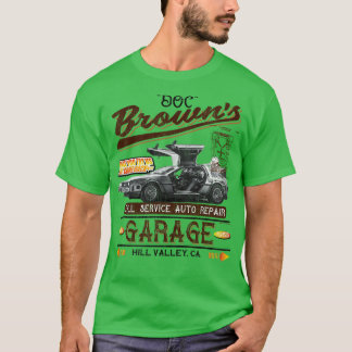 Doc Browns Auto Repair Shop Worn Lts T-Shirt
