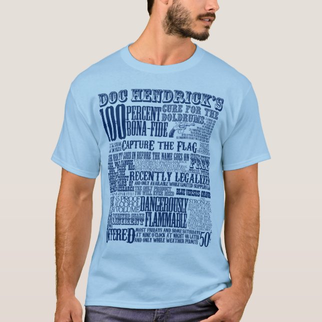Doc Hendrick (Blue) T-Shirt (Front)