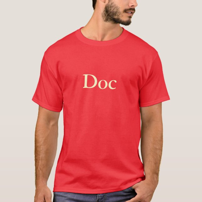 "Doc" T-Shirt (Red) (Front)