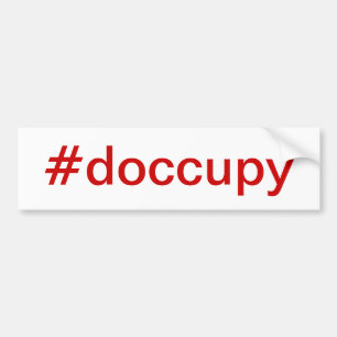 #doccupy bumper sticker