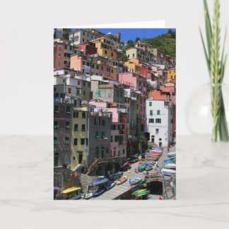 Dock at Riomaggiore Greeting Card