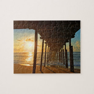 Dock At Sunrise Jigsaw Puzzle