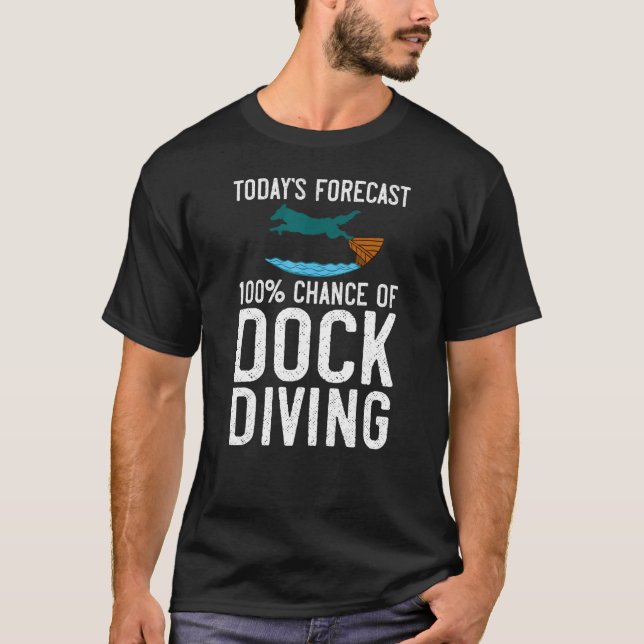 Dock Diving Dog Jumping Pool Board Training Lake 2 T-Shirt (Front)