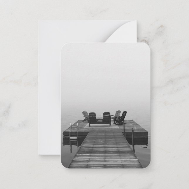 Dock in the fog card (Front)