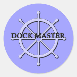 Dock Master Ship Wheel Sticker 2