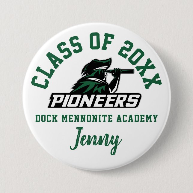 Dock Mennonite Academy Button Logo Custom Personal (Front)