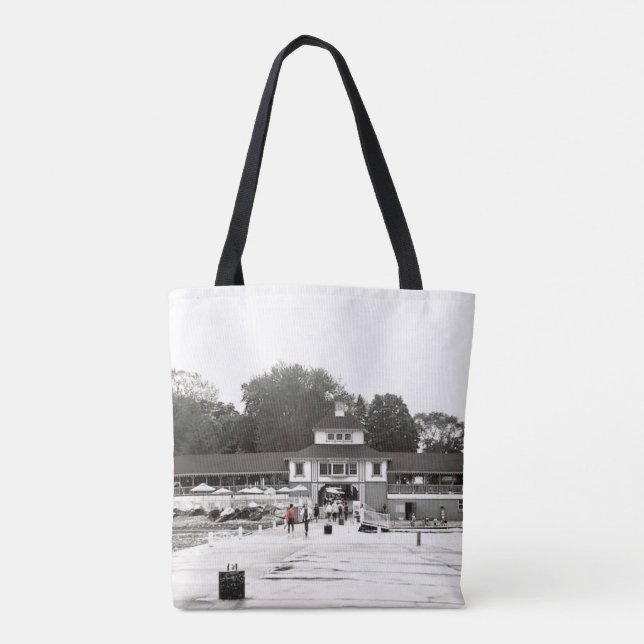 Dock View Lakeside Chautauqua, Ohio  Tote Bag (Back)