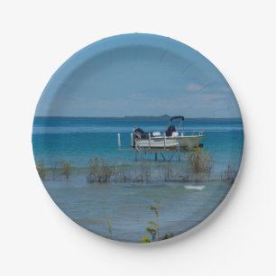 Docked At Mackinac Paper Plate
