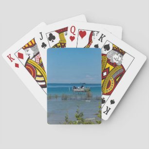 Docked At Mackinac Playing Cards