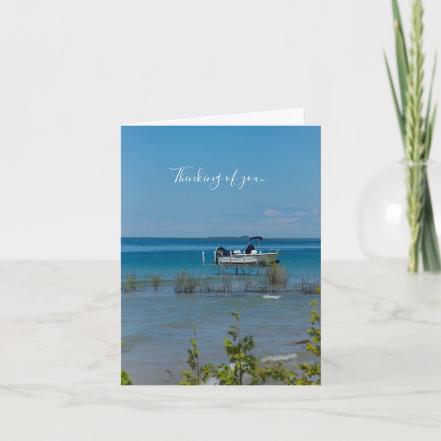 Docked At Mackinac Thinking Of You Card (Front)