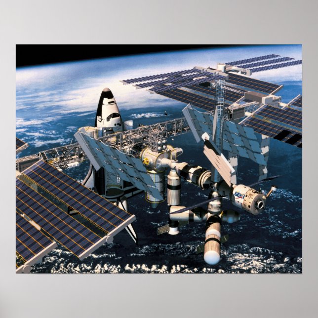 Docked Space Shuttle Poster (Front)