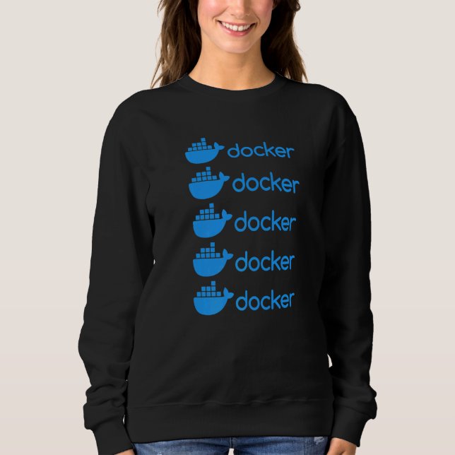 Docker Engine  Programming Coding Software Develop Sweatshirt (Front)