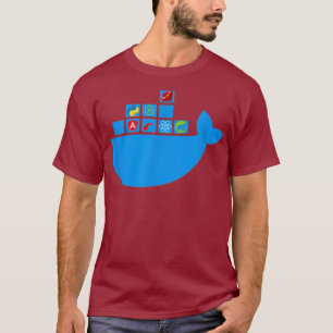 Docker React Node Js Ruby Rail Python Hackathon T-Shirt