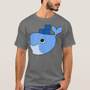 Docker Swarm Container On Blue Whale Hackathon T-Shirt