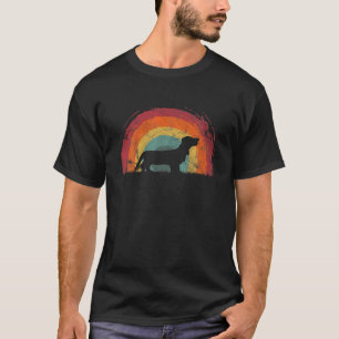 Docker Vintage Rainbow Dog Men Women T-Shirt