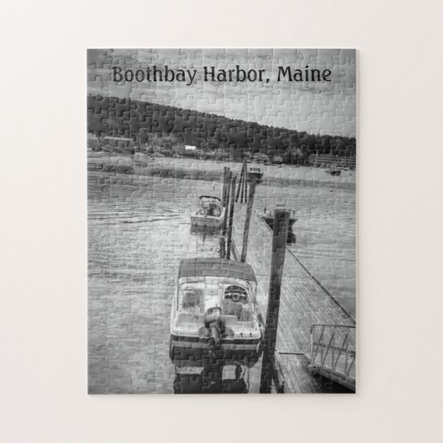 Dockside Boothbay Harbour 11x14 Photo Puzzle w/Box (Vertical)