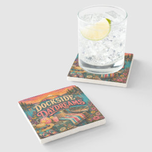 Dockside Daydreams Stone Coaster