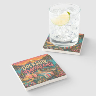 Dockside Daydreams Stone Coaster