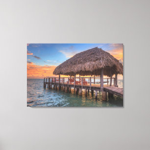 Dockside Sunrise Canvas Print